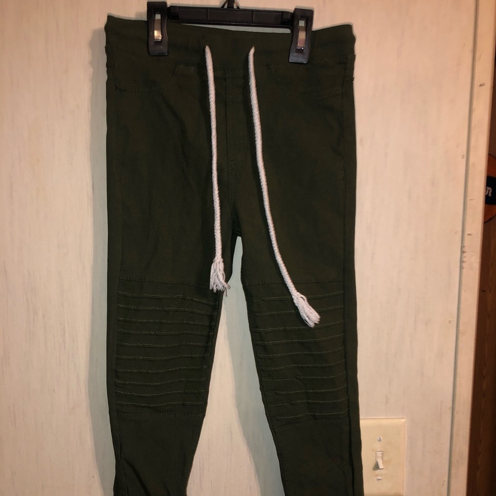 Olive green joggers